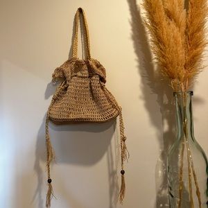 NWT raffia bag
